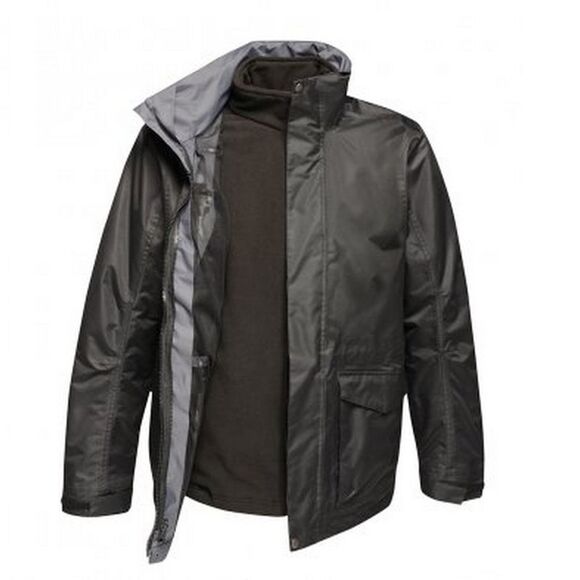 Regatta Mens Benson III 3-in-1 Breathable Jacket / Black/Black